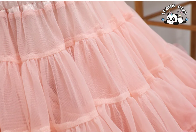 LEZONKIDS - Customized Children's TUTU Girls' Half Puffy Skirt Baby Princess Skirt Tulle Skirt for Dance